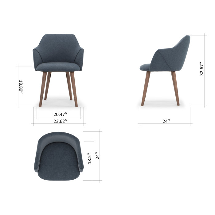 Jace Upholstered Arm Chair & Reviews AllModern